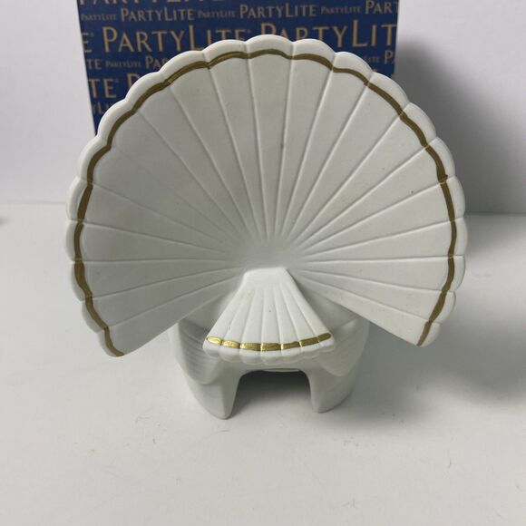 PartyLite Turkey Tea light/Votive Candle Holder Seasonal Lodge Ceramic - Picture 5 of 6